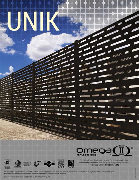 omega unik fence.